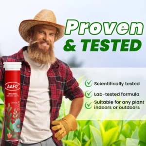 AAFQ® Organic Fertilizer Tablets- Slow Release Plant Food for 60 Days