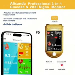 Alisanda™ 3-in-1 Health Monitor Painless Testing – Extremely Fast Readings