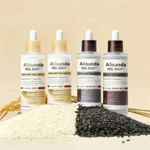 Alisanda™ PEEL SHOT GLOW RICE AMPOULE DUO-SERUMS FORBRIGHTENING