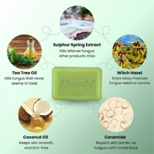 Alisanda® Jock Itch Relief Soap Bar.End the discomfort.